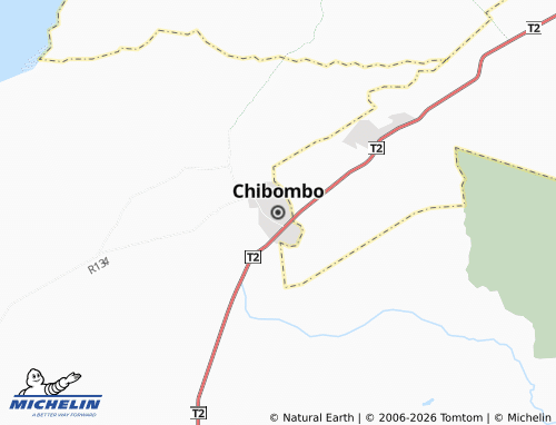 MICHELIN Chibombo map - ViaMichelin