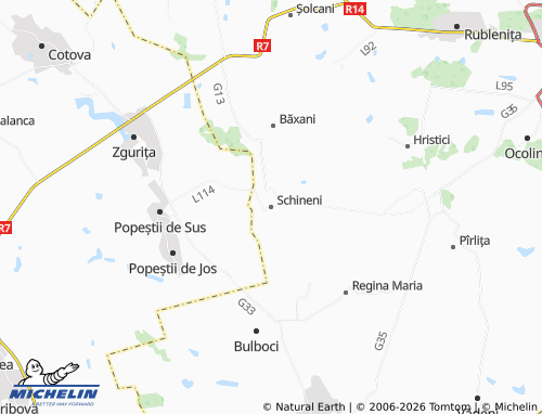 MICHELIN Schineni map - ViaMichelin