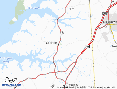Carte MICHELIN Cecilton - ViaMichelin