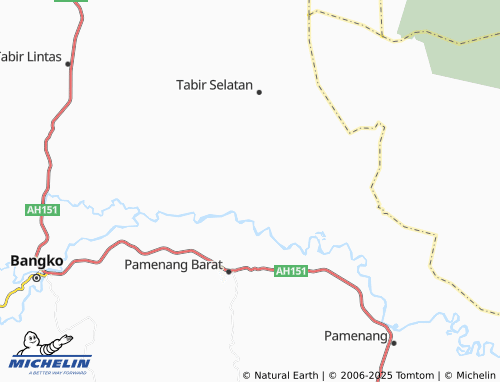 MICHELIN Limbur Merangin map - ViaMichelin