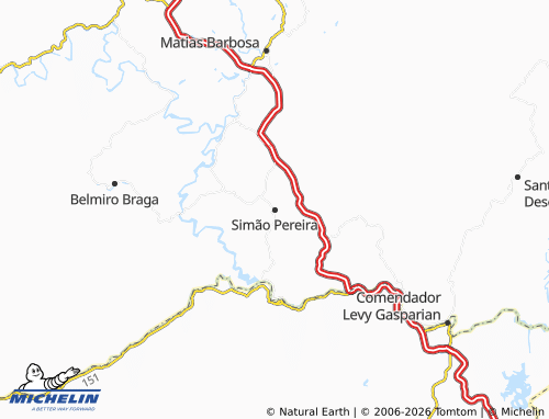 Mapa MICHELIN Simão Pereira - ViaMichelin