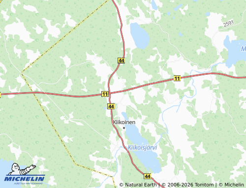 MICHELIN Tervahauta map - ViaMichelin