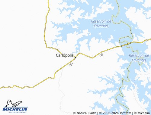 Carte MICHELIN Carlópolis - ViaMichelin