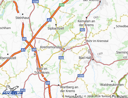 MICHELIN Kremsmünster map - ViaMichelin