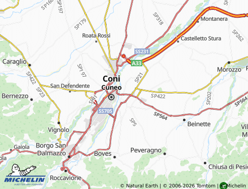 Mapa MICHELIN Borgo San Giuseppe - ViaMichelin