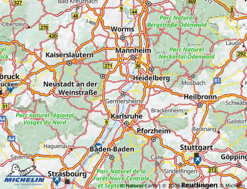 MICHELIN Germersheim map - ViaMichelin