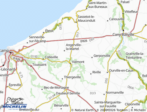 Carte MICHELIN Thérouldeville - ViaMichelin