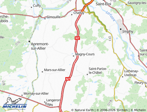 Carte MICHELIN Magny-Cours - ViaMichelin