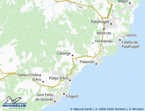 Carte MICHELIN Calonge i Sant Antoni - ViaMichelin
