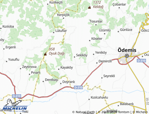 MICHELIN Sekiköy map - ViaMichelin