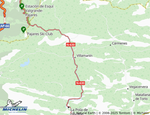 MICHELIN Villamanín map - ViaMichelin