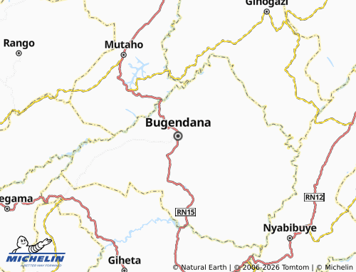 MICHELIN Bugendana map - ViaMichelin