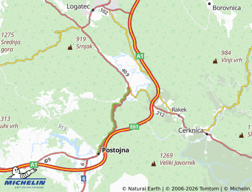 Mappa MICHELIN Planina - ViaMichelin