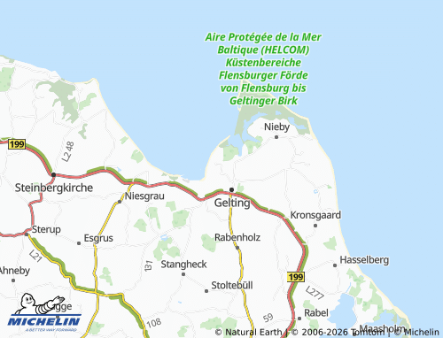 MICHELIN Wackerballig map - ViaMichelin