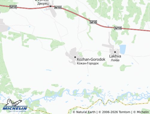 Carte MICHELIN Kozhan-Gorodok - ViaMichelin