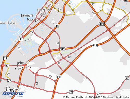 Carte MICHELIN Wadi al-Safa 6 - ViaMichelin