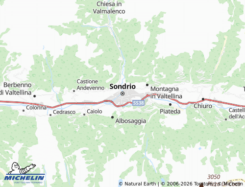 MICHELIN Sondrio map - ViaMichelin