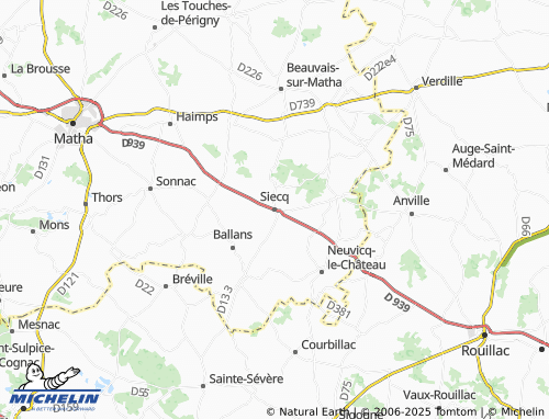Mappa MICHELIN Siecq - ViaMichelin