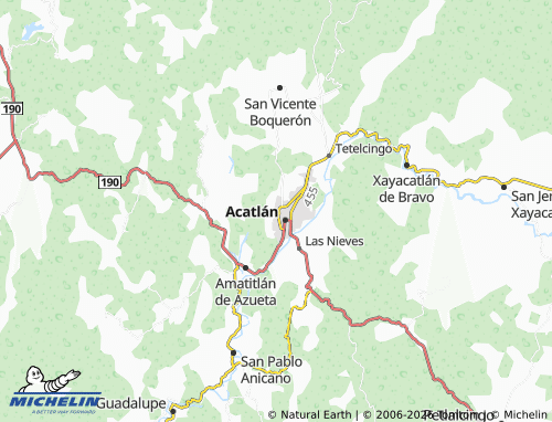 Mapa MICHELIN San Gabriel - ViaMichelin