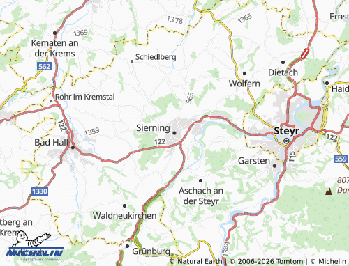 MICHELIN Sierning map - ViaMichelin