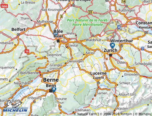 Mapa MICHELIN Olten - ViaMichelin