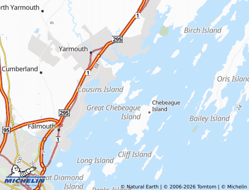Carte MICHELIN Cousins Island - ViaMichelin