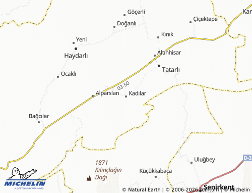 MICHELIN Kadılar map - ViaMichelin