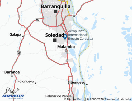 Mappa MICHELIN Malambo - ViaMichelin