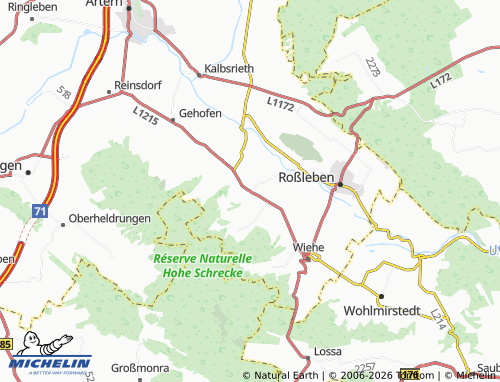 MICHELIN Donndorf map - ViaMichelin