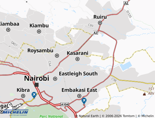 Mappa MICHELIN Kasarani - ViaMichelin
