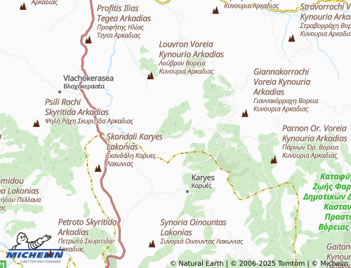 Carte MICHELIN Vourvoura - ViaMichelin