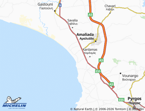 Carte MICHELIN Kouroyta - ViaMichelin