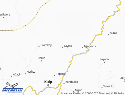 MICHELIN Yaylak map - ViaMichelin