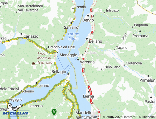 MICHELIN Varenna map - ViaMichelin