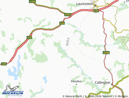 MICHELIN North Hill map - ViaMichelin