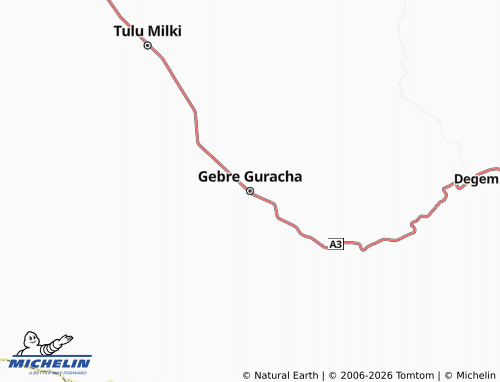Mappa MICHELIN Gebre Guracha - ViaMichelin