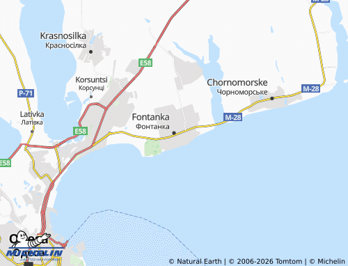 Mappa MICHELIN Fontanka - ViaMichelin