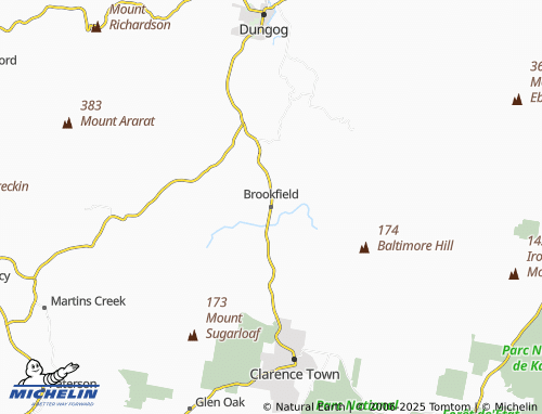 MICHELIN Brookfield map - ViaMichelin