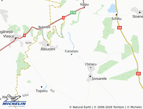 Carte MICHELIN Cucuruzu - ViaMichelin
