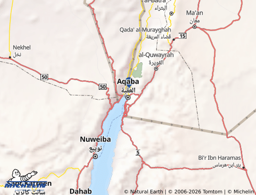 Mappa MICHELIN al-'Aqabah - ViaMichelin