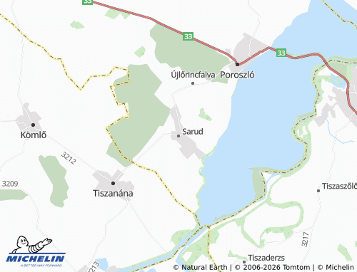 Mapa MICHELIN Sarud - ViaMichelin