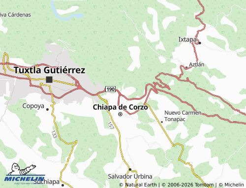 Mappa MICHELIN Nuevo Zinacantán - ViaMichelin