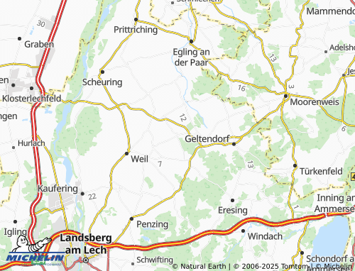 Kaart MICHELIN Jedelstetten - ViaMichelin