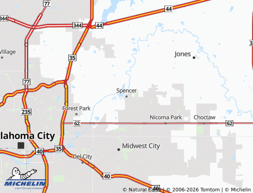 Mapa MICHELIN Spencer - ViaMichelin