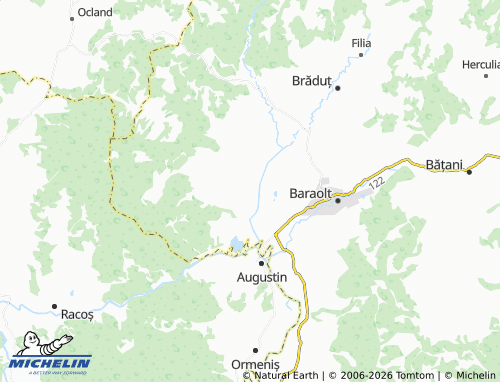Mappa MICHELIN Racoșul De Sus - ViaMichelin