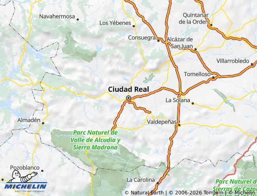 Mapa MICHELIN Ciudad Real - ViaMichelin