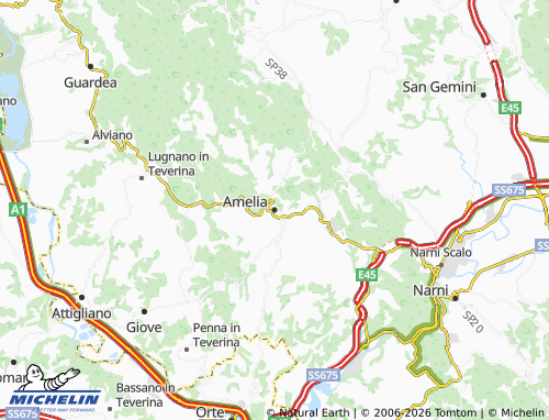 MICHELIN-Landkarte Amelia - ViaMichelin