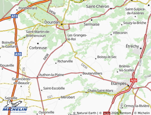 Mapa MICHELIN La Forêt-le-Roi - ViaMichelin