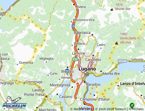 MICHELIN-Landkarte Manno - ViaMichelin