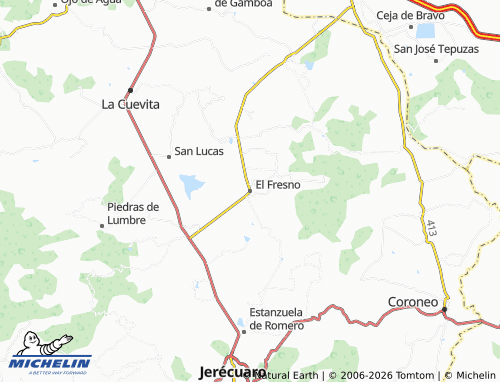 Mappa MICHELIN El Fresno - ViaMichelin
